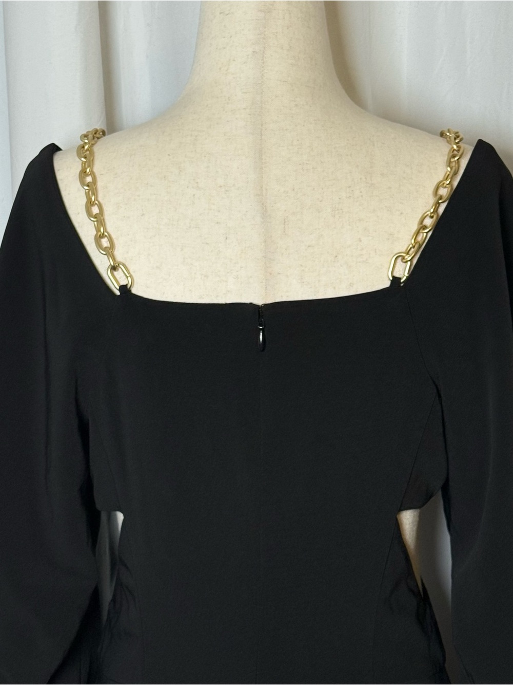 Jonathan Simkhai Lyla Black Chain Strap Cutout Dress NWT 6 - Picture 11 of 15